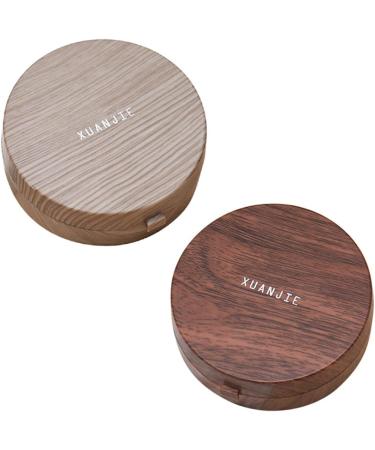Shop Gatuida Colored Contact Lens Containers with Tweezers & MAM Bottle Handles - Travel-Friendly Wood Grain Design - Buy Online on GoSupps.com