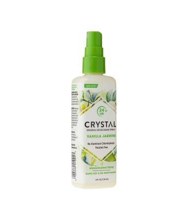 Crystal Body Deodorant Spray - Vanilla Jasmine, 4 fl oz | Natural Mineral Formula - Buy Online on GoSupps.com
