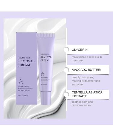 VKaoess Womens Facial Hair Removal Cream for Soft Skin Gentle hair removal cream for face and body painless bikini and gentle hair solution smooth skin for the most young skin types 3 pieces - Buy Online on GoSupps.com