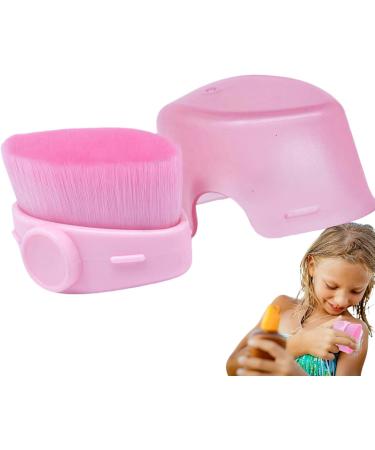 Sun Protection Brush For Sun Protection Brush Applicator Sunscreen Applicator with Lid Precise Control Soft Fiber Bristles Portable Cosmetic Brushes in Pink - Buy Online on GoSupps.com
