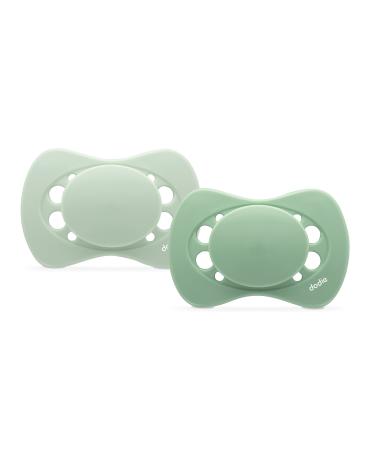 Dodie Pacifier anatomical eco designed for 6 months green 2 pieces BPA free resistant