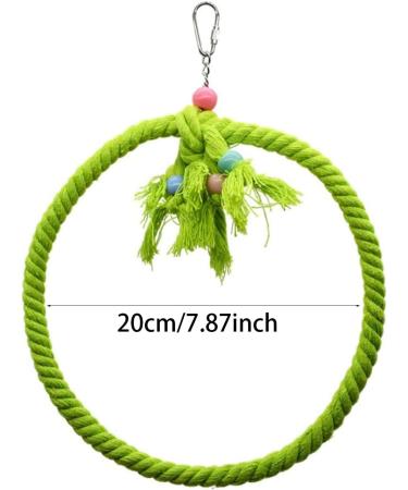 Congguan Bird Swing - Cotton Rope Ring for Budgies & Nymphicus | Bite-Resistant Hanging Toys - Buy Online on GoSupps.com