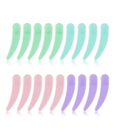 100PCS Cosmetic Spatulas Small Makeup Spatula Mini Plastic Makeup Scoop for Mixing and Sampling Skin Care Facial Cream Mask Spatula (Multicolor) Multicolor 100Count