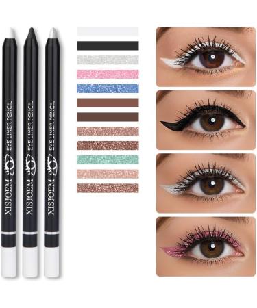  HULUBO Eyeliner Pencil Waterproof Gel Eyeliner Pencil Smooth and Blendable Makeup (05#) - Buy Online on GoSupps.com