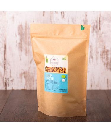 Organic Brown Almonds - 1 kg | Guara Almonds from Spain | Plastic-Free & Eco-Friendly Packaging | s ssundclever.de - Buy Online on GoSupps.com