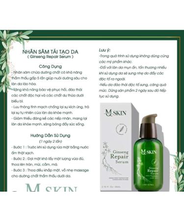 MQ SKIN Ginseng Repair Serum Anti-Aging Face Treatment 2.70 Fl Oz Deep Penetrating Formula - Buy Online on GoSupps.com
