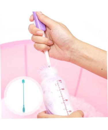 Gleavi Silicone Bottle Brush for Effective Cleaning | 1 Pack Blue - Ideal for Infant Glasses & Water Bottles - Buy Online on GoSupps.com
