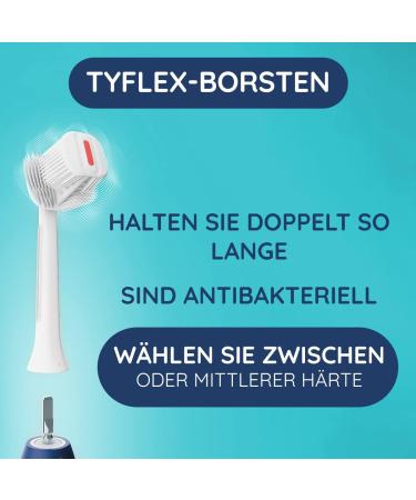 Balene Duotech Electric Toothbrush Refill - Double-Sided Medium Hardness Compatible with Balene Toothbrushes for Optimal Internal & External Cleaning - Buy Online on GoSupps.com