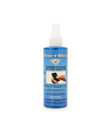 TIME2SHINE SCREEN CLEANER | Amazing For Electronic Screens | Extra Strength | 4oz Bottle | Shines Surfaces & More (Use Microfibre Cloth)