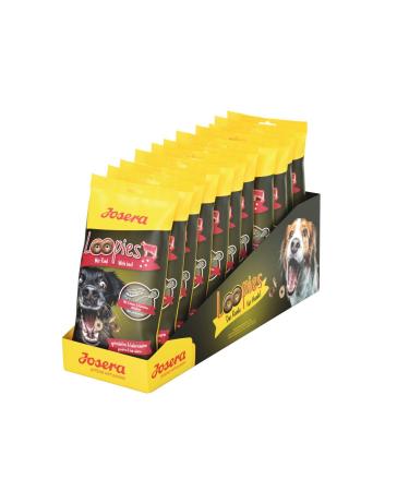 JOSERA Loopies Beef (11 x 150 g) | Dog Treat | Grain Free | Sugar Free | Low Fat | Super Premium Quality | Pack of 11 bags