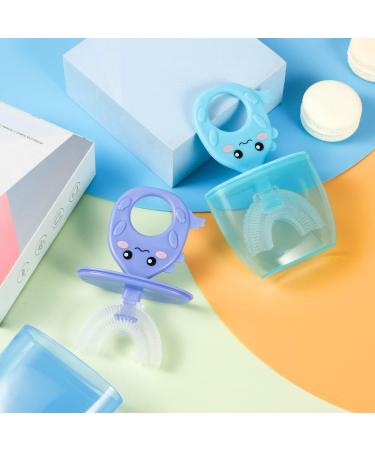 2 Pcs Kids U Shaped Toothbrush Set for Toddlers - 360 Oral Cleaning for Children & Babies - Buy Online on GoSupps.com