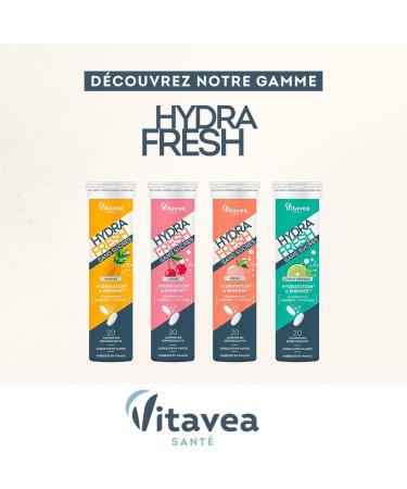 HydraFresh - Pastilles hydratation Effervescentes - Magn sium lectrolytes Calcium Vitamines C et B - Compl ment alimentaire nergie saveur Cerise - Sans Sucres - Fabriqu en France - Buy Online on GoSupps.com