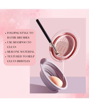 Makeup Brush Cleaning Pad Silicone Portable & Foldable Lilac - Buy Online on GoSupps.com