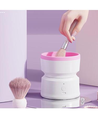 Electric Makeup Brush Cleaner - USB Rechargeable Portable & Multifunctional Silicone Washer for Easy Cleaning | Shop Pink Now - Buy Online on GoSupps.com