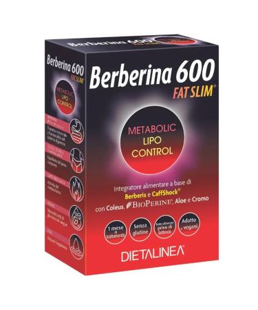 Dietline Dietalinea BERBERINA 600 FAT SLIM 60 tablets Food supplement for the regulation of the intestinal tract and the function of the digestive tract