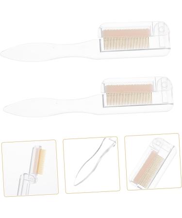 FRCOLOR Tools foldable eyebrow comb eyelash curler mini lash comb eyelash separator comb metal eyebrow comb eyelash tools Eyebrow Combs make up girl head stainless steel needle Comb - Buy Online on GoSupps.com