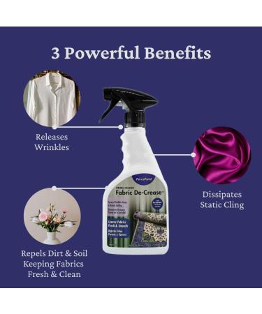 Shop ForceField Fabric De-Crease Spray - Anti Static Anti Soil Anti Wrinkle - 22oz for Clothing & Linens - International Shipping Available - Buy Online on GoSupps.com