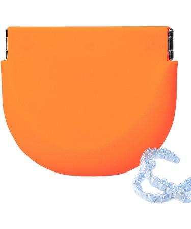 Fowybe Container for Artificial Teeth - Food-Safe Silicone Prosthesis Holder | Slim Denture Housing Aligner Cleaner & Night Protection with Ventilation Holes - Buy Online on GoSupps.com