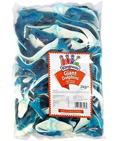 Giant Dolphin Fruit Flavour Jelly Sweets Wedding/Party Bag Kingsway 3kg