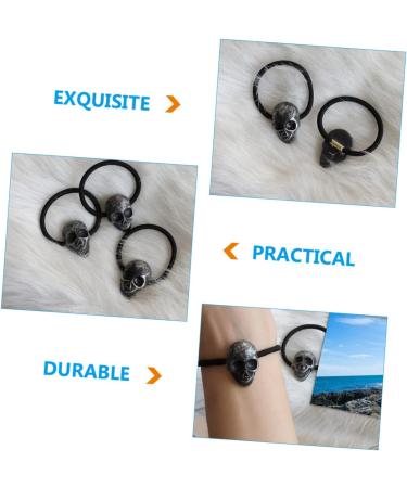BCOATH 10 Pieces Skull and Hair Rope Halloween Hair Rope Curly Hair Bobbles Halloween Hair Rope Skull Headwear Hair Rope Made of Plastic Hair Accessories Tie Miss Lolita Resin - Buy Online on GoSupps.com