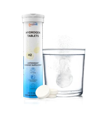 Hydrogen Water Tablets 12ppm with Magnesium - Create High Concentration H2 Drinking for Cellular Vitality & Cognitive Wellness and Powerful Antioxidants Support Brain Health