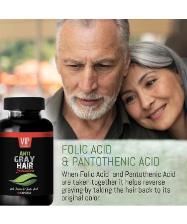 Rejuvenation Beauty - Gray Hair Solution - with BIOTIN & FOLIC Acid - nettles Capsules paba Supplement Gray Hair Supplement folate Supplement for Women Vitamins for Gray Hair Reversal 1B 60 Caps - Buy Online on GoSupps.com