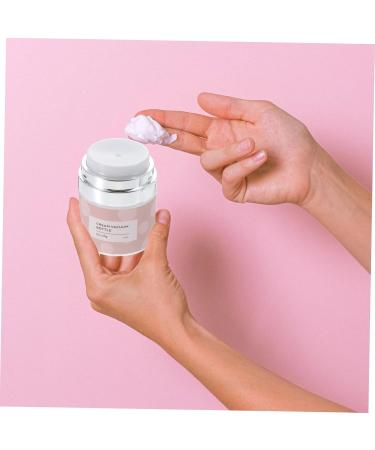 ABOOFAN Cosmetic Bottle Travel Cream Container Refillable Airless Travel Lotion Jar Airless Pump Cream Container Refillable Cosmetic Jars Pump Makeup Container Toiletries Make up Acrylic 7X5.2X5.2CM Pink 1 - Buy Online on GoSupps.com