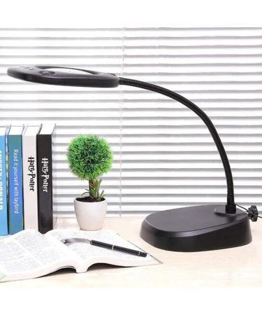 23LED 10X Magnifying Glass Lamp: Daylight Bright Lighted Lens Utility Magnifier Light Height Adjustable Gooseneck for Desk Magnifier - Buy Online on GoSupps.com