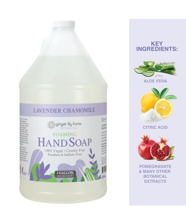 Ginger Lily Farms Botanicals All-Purpose Foaming Hand Soap Refill 100% Vegan & Cruelty-Free Lavender Chamomile Scent 1 Gallon (128 Fl Oz) Lavender Chamomile 128 Fl Oz (Pack of 1) - Buy Online on GoSupps.com