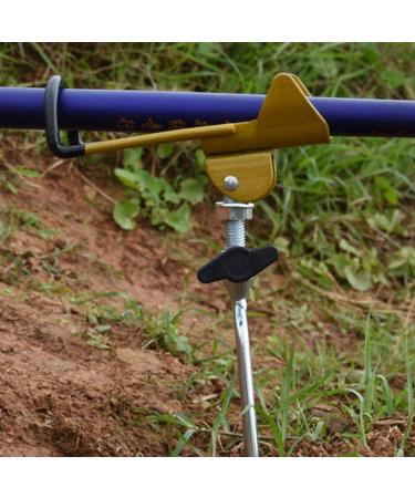 Timeset Stainless Steel Fishing Rod Holder - 2 Piece 360 Adjustable Stand for Stable Fishing Support - International Shipping - Buy Online on GoSupps.com