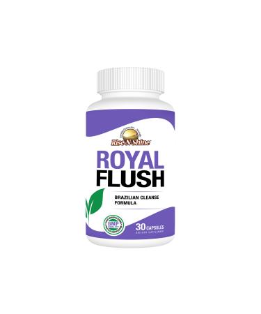 Royal Flush Colon Cleanser and Detox for Weight Loss and Healthy Digestive System with Senna Leaves Black Walnut Hulls  Bentonite Clay and More 30 Count