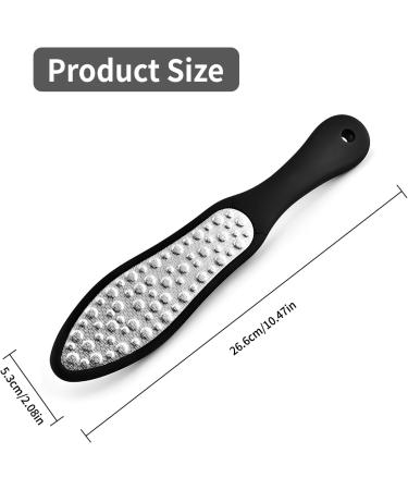 Bare Foot File Foot Files for Hard Skin Premium Foot File Double-Sided Portable Pedicure Rasp Tool for Both Wet and Dry Feet Black - Buy Online on GoSupps.com
