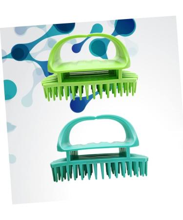 Oatipho 2-in-1 Hair Shampoo Brush & Scalp Massager - Silicone Scalp Brush for Adult | 11x6cm Green - Enhance Your Hair Care Routine! - Buy Online on GoSupps.com