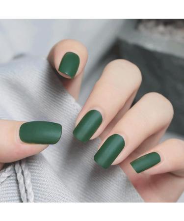 TBeautfave Matte Nail Varnish Green Nail Polish Quick Dry Nail Polishes Long Lasting No Need Cure Nail Polish Velvet Finish Highly Pigmented Non Toxic DIY Nail Art Manicure - Buy Online on GoSupps.com