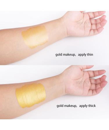 MEICOLY Metallic Face Body Paint Kit - High Pigment Metallic Powder with Makeup Mixing Liquid for Character Look Special Effects Makeup - Buy Online on GoSupps.com