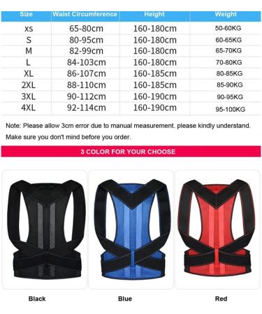 Female Male Posture Corrector Adjustable Back Support Nylon Elastic Shoulder Back Brace Corset Back Belt(Blue L Code) - Buy Online on GoSupps.com