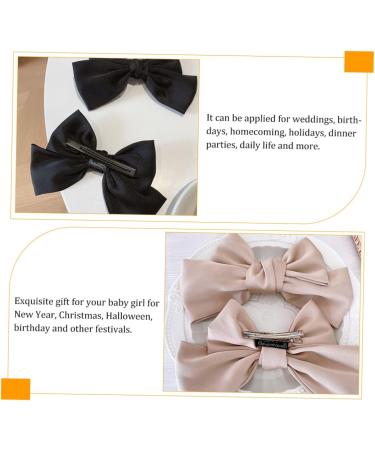 4 Pairs bow hairpin girls hair bows hair bows for girls bows for baby girls toddler bows hair bows for women girls bows for hair Bowknot bow clips bow tie woman fabric headgear - Buy Online on GoSupps.com