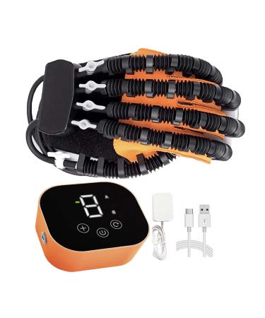 Rehabilitation Robot Gloves Upgrade Hemiplegia Hand Stroke Recovery Equipment with USB Chargeable and Strength Adjustment Multiple left hand X-Large