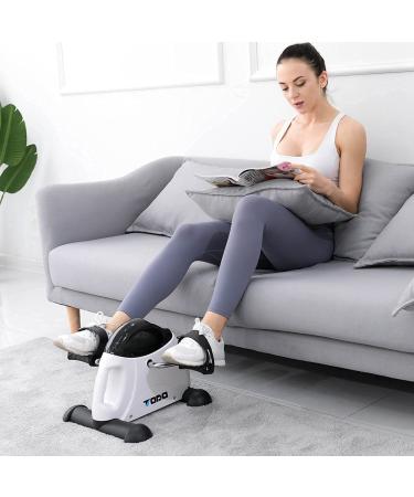 TODO Mini Exercise Bike Pedal Exerciser with Digital Monitor - Portable Foot Peddler for Therapy - Bright White - Buy Online on GoSupps.com