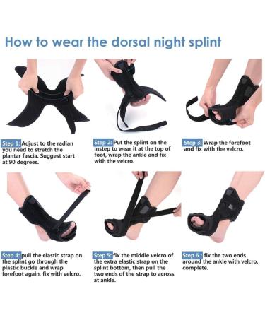 Plantar Fasciitis Night Splint Support | Adjustable Orthotic Foot Support for Achilles Tendon Relief - Buy Online on GoSupps.com
