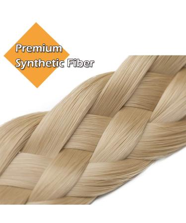 Buy Silk-Co Women s 5-Strand Blonde Hair Band - Elastic Braided Headband for Weddings & Vintage Styles | Ash Blonde Hair Extensions - Buy Online on GoSupps.com