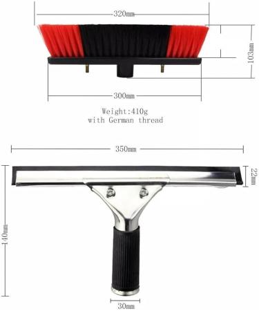 Water Fed Pole Kit Water Fed Brush W/Squeegee Water Fed Cleaning System 3-In-1 Aluminum Outdoor Window (Color : 10.8 M/35.4 Ft) (6.0 M/19.7 Ft) - Buy Online on GoSupps.com
