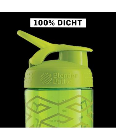 BlenderBottle Signature Sleek Tritan 820ml - BPA Free Protein Shaker & Water Bottle - Green Zen Gala - Perfect for Fitness Shakes - Buy Online on GoSupps.com