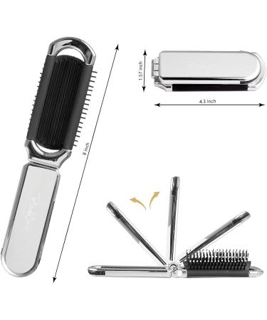 SOARING Portable Electric Toothbrush with Travel Case & Hair Brush - Compact Rechargeable Ideal for Travel & Camping - Black - Buy Online on GoSupps.com