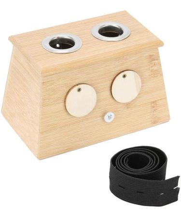 BYARSS Bamboo Moxa Moxibustion Box with Roller Stick - Effective Moxibustion Tool for Pain Relief | International Shipping - Buy Online on GoSupps.com