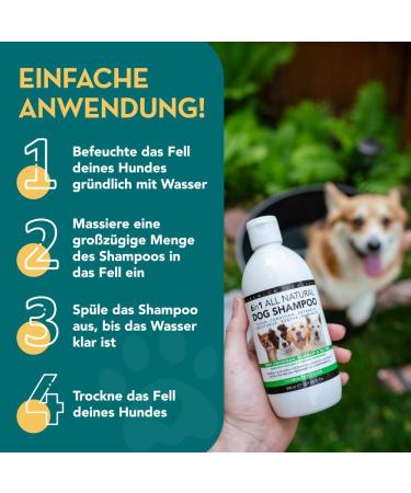 Healthy Dog Co 6-in-1 Natural Dog Shampoo & Conditioner - Odor Control Gentle & Moisturizing for Long Hair - 500ml Puppy Shampoo - Buy Online on GoSupps.com