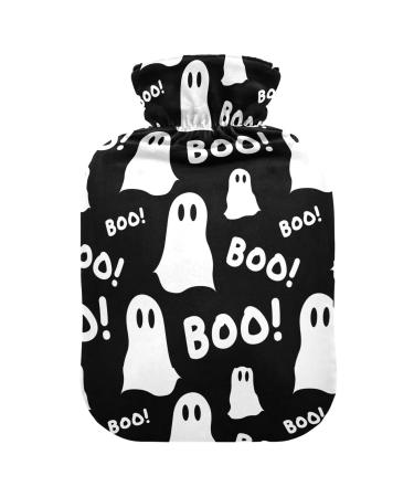 Halloween BOO GHOSTS hot water bottle with reference heat bottles for pain relief heat bottle water bag heating bottles for heat and cold therapy 2L 2 L