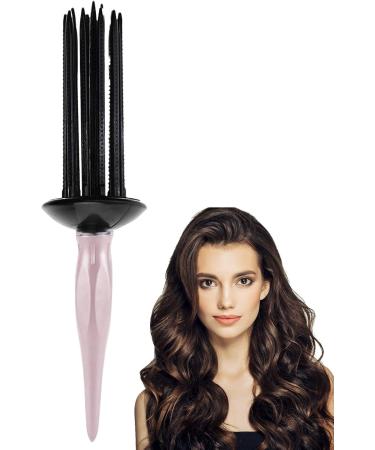 Curling comb styling tool for curly hair detangling roller brush curling comb nonslip professional hair brush for personal use at home light pink - Buy Online on GoSupps.com