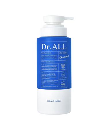 The Elixir Beauty Dr.All Bio Scalp Shampoo for Relieving Hair Loss  Hair Loss Prevention Scalp Relief for All Hair Type  Paraben Free  Silicone Free  Sulfate Free  500ml / 16.9 fl.oz Shampoo - 500ml