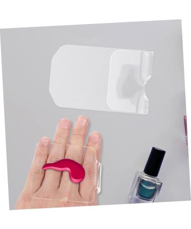 Didiseaon 2pcs Nail Palette Acrylic Nail Display & Cosmetic Palettes for Nail Art Eyeliner Eyeshadow & Cake Decoration | 7.7x7.7x2.7cm Transparent Design Ideal for DIY & Professional Use - Buy Online on GoSupps.com
